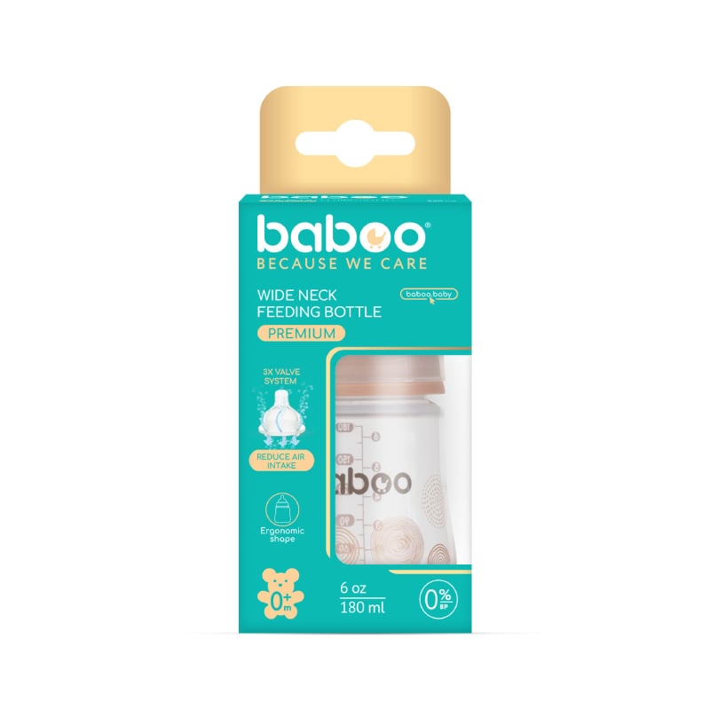 BABOO pretkoliku barošanas pudelīte, Au Naturale