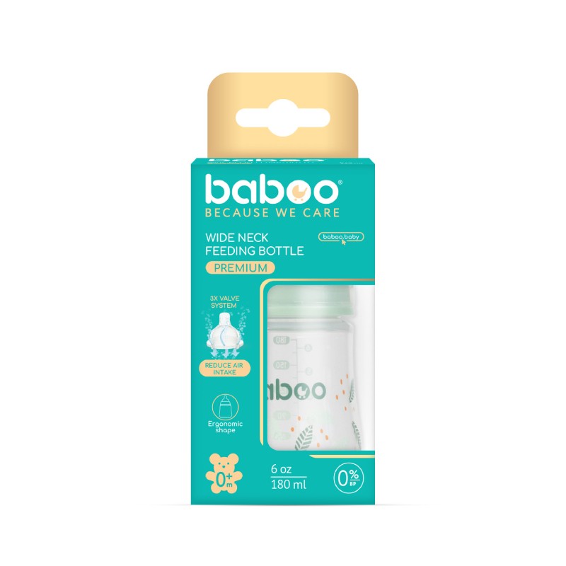 BABOO pretkoliku barošanas pudelīte, Peachy Keen