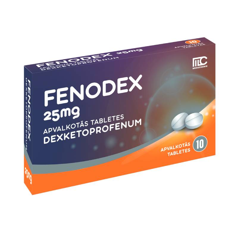 Fenodex 25 mg apvalkotās tabletes