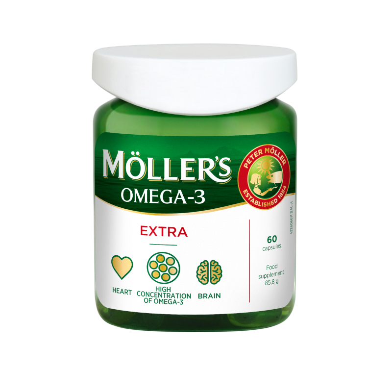Möller’s Omega-3 Extra, 60 kapsulas
