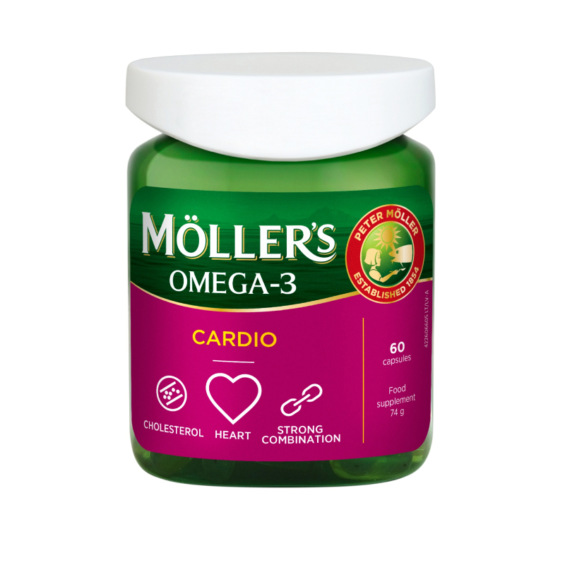 MOLLERS Omega-3 Cardio kapsulas, 60 gab.
