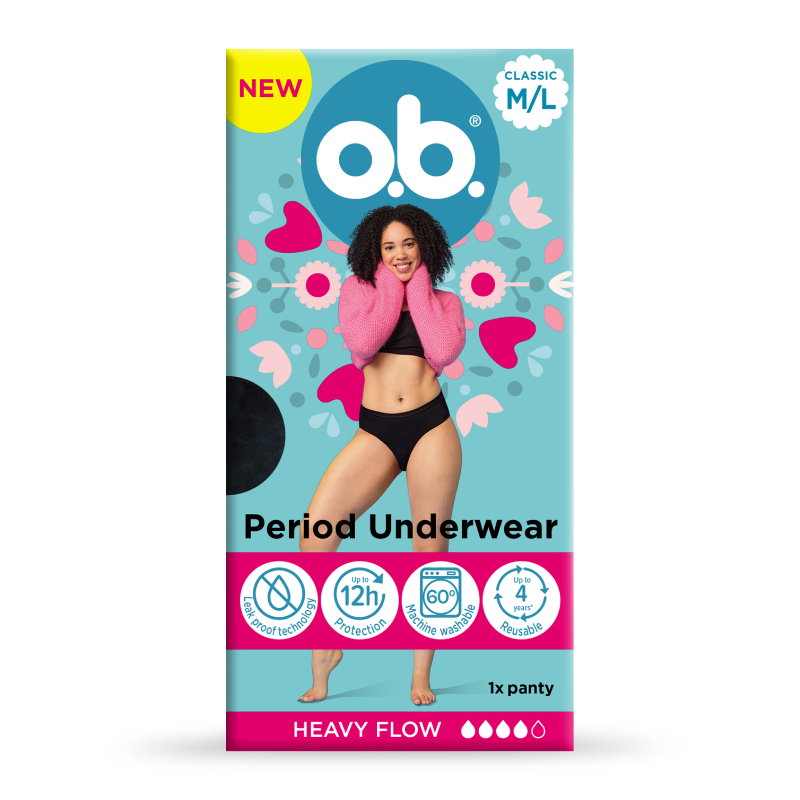 O.B. Mēnešreižu apakšbiksītes M/L