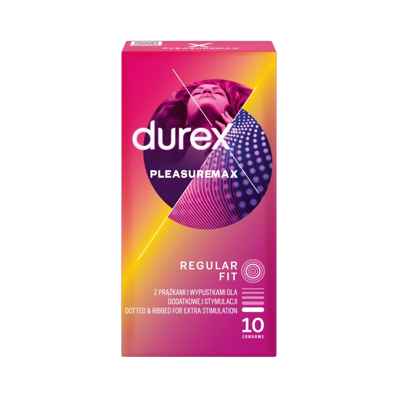 Durex Pleasuremax Prezervatīvi, 10 gb.