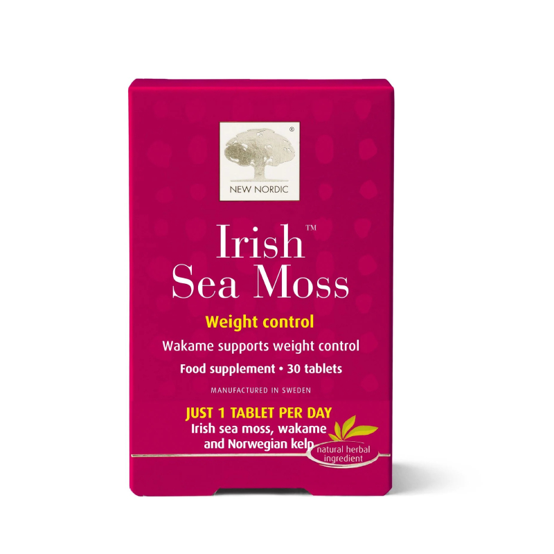 NEW NORDIC Irish Sea Moss tabletes, 30 gab.