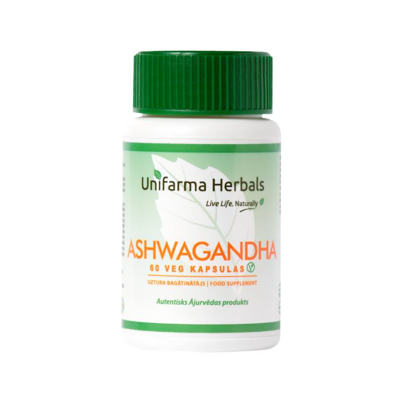 Unifarma Herbals Ashwagandha kapsulas, 60 gb.