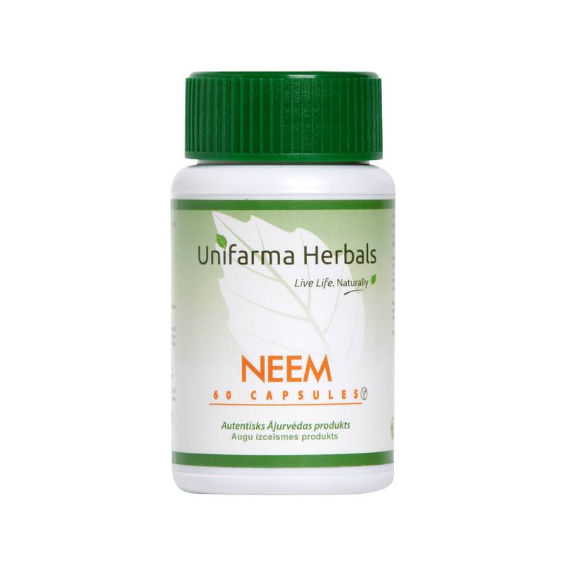 UNIFARMA HERBALS kapsulas NEEM, 60 gab.