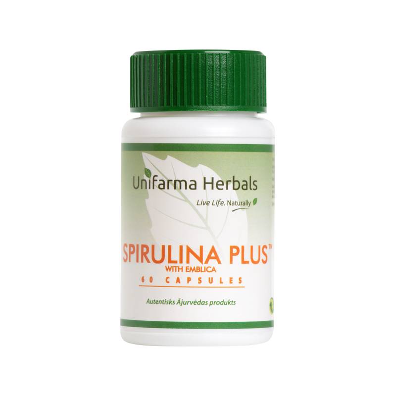 UNIFARMA HERBALS SPIRULINA PLUS, 60 gab.