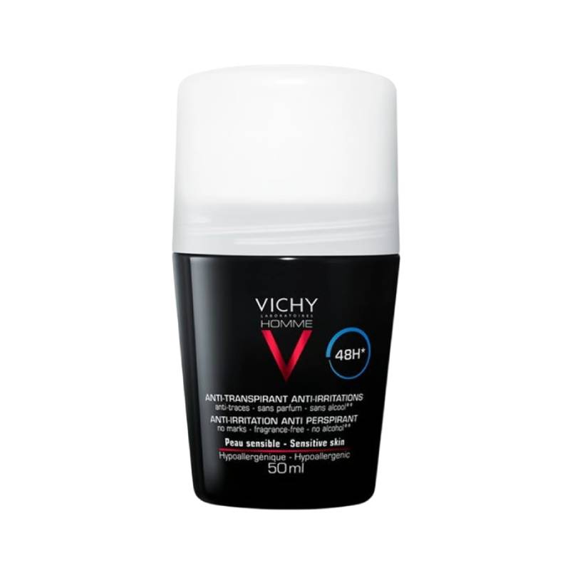 VICHY dezodorants-rullītis ar 48h iedarbību jutīgai ādai HOMME, 50 ml