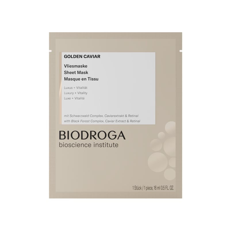 BIODROGA Golden Caviar lokšņu maska ar