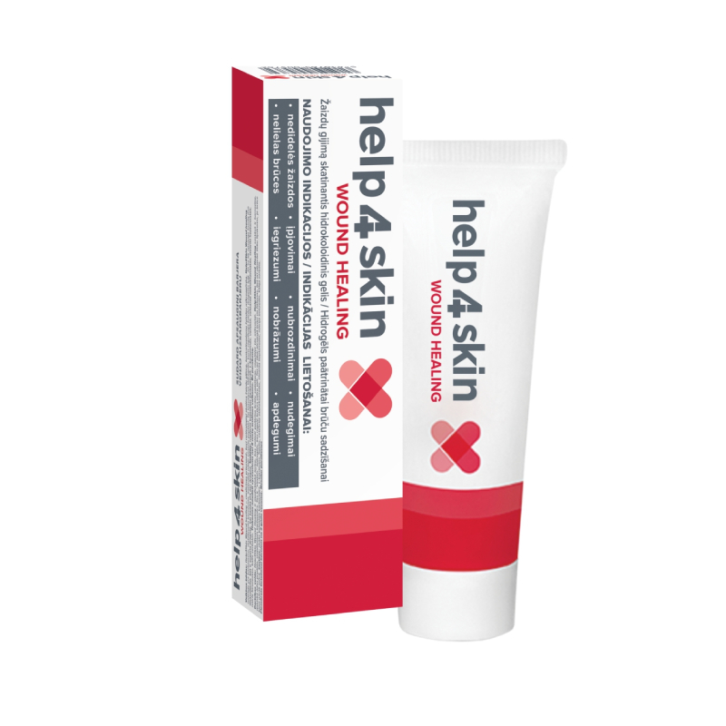 HELP4SKIN Wound Healing brūču gels, 50 g