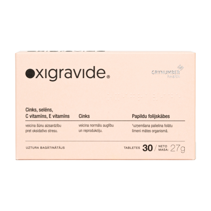 OXIGRAVIDE tabletes, 30 gab.