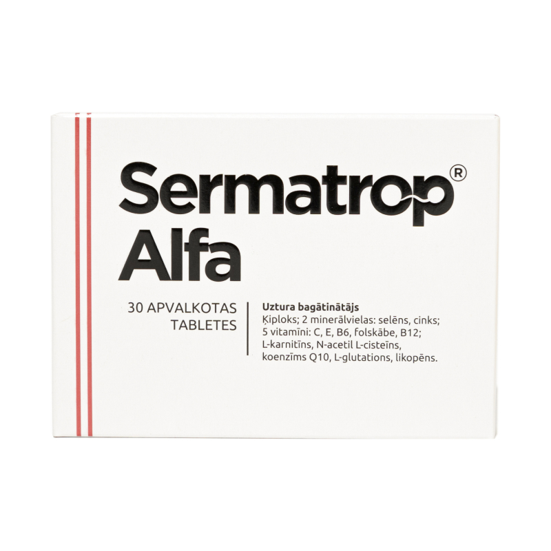 SERMATROP Alfa tabletes, 30 gab.