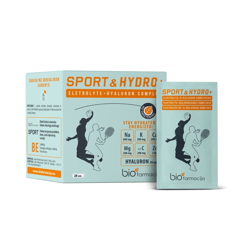 Biofarmacija BIO Sport&Hydro+ pulveris, 28 paciņas