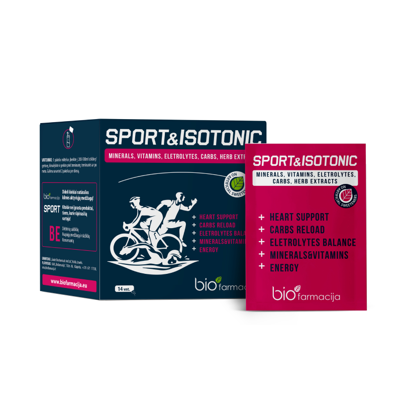 Biofarmacija BIO Sport&Isotonic pulveris, 14 paciņas