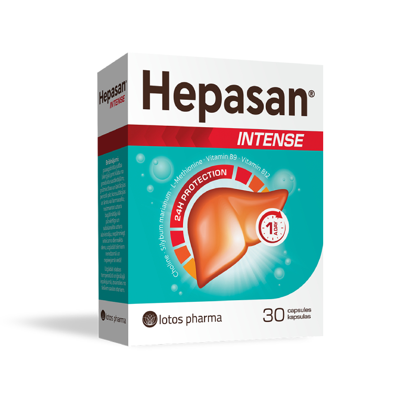 Hepasan® INTENSE, 30 kapsulas