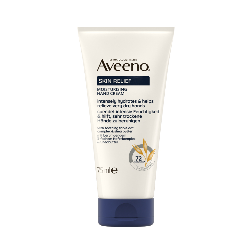 AVEENO mitrinošs krēms roku ādai SKIN RELIEF, 75 ml
