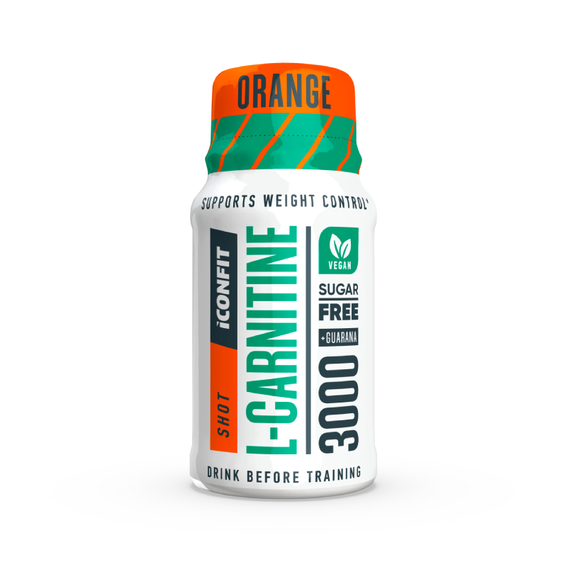 ICONFIT L-CARNITINE SHOT Ar apelsīnu garšu, 60 ml