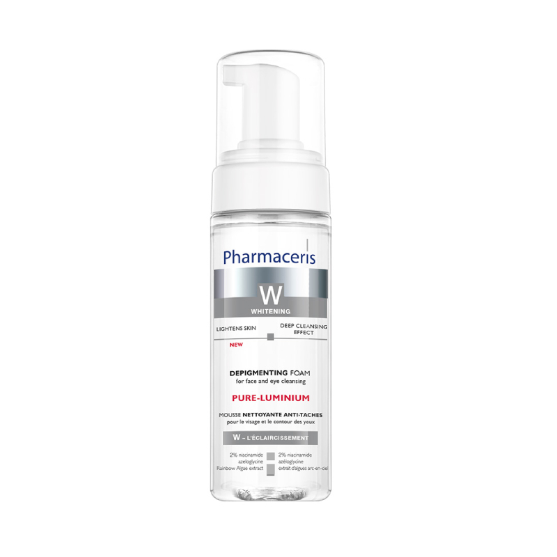 PHARMACERIS W balinošas putas sejas mazgāšanai, 150 ml