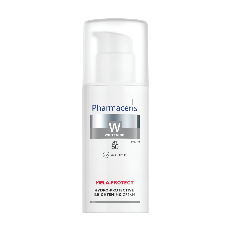 Pharmaceris W MELA-PROTECT SPF 50+ mitruma līmeni saglabājošs, balinošs dienas krēms, 50 ml