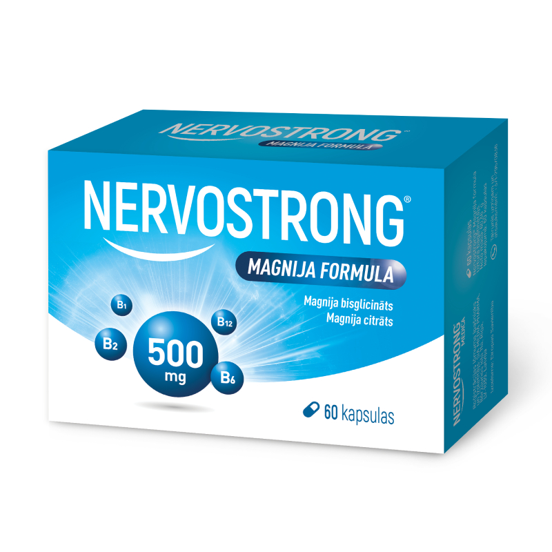 Nervostrong Magnija Formula, 60 kapsulas