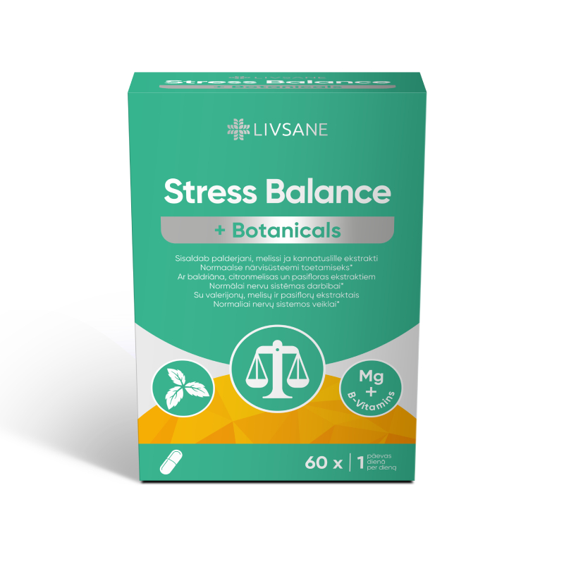 LIVSANE Stress Balance + Botanicals kapsulas