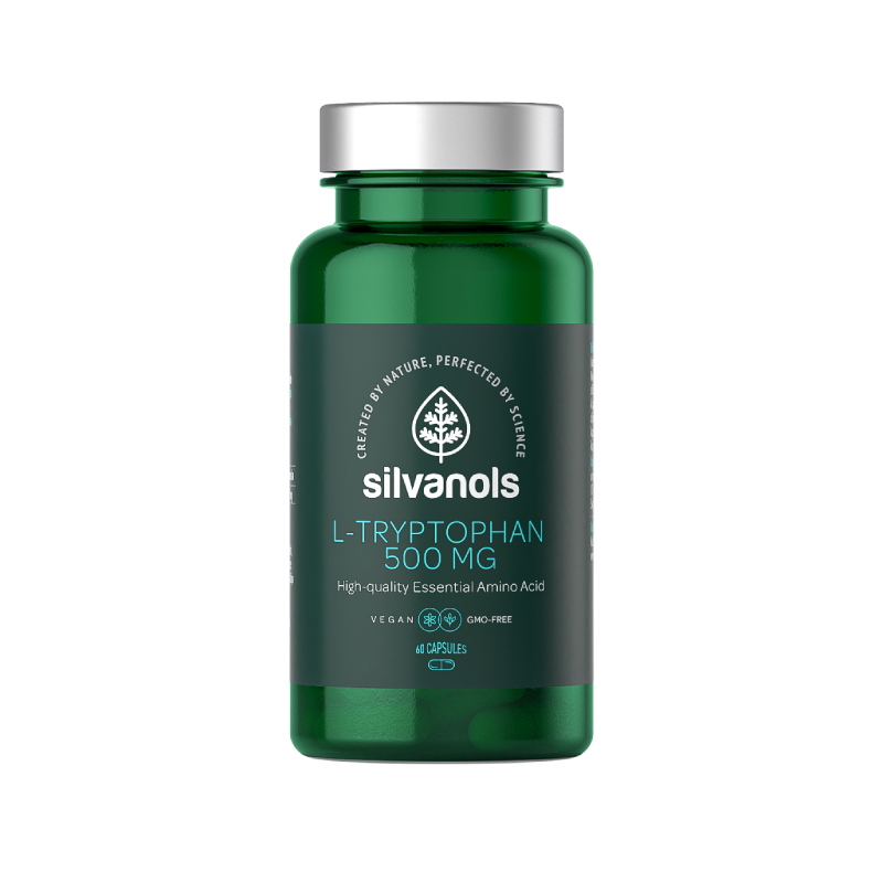 SILVANOLS L-Tryptophan 500 mg kapsulas, 60 gab.