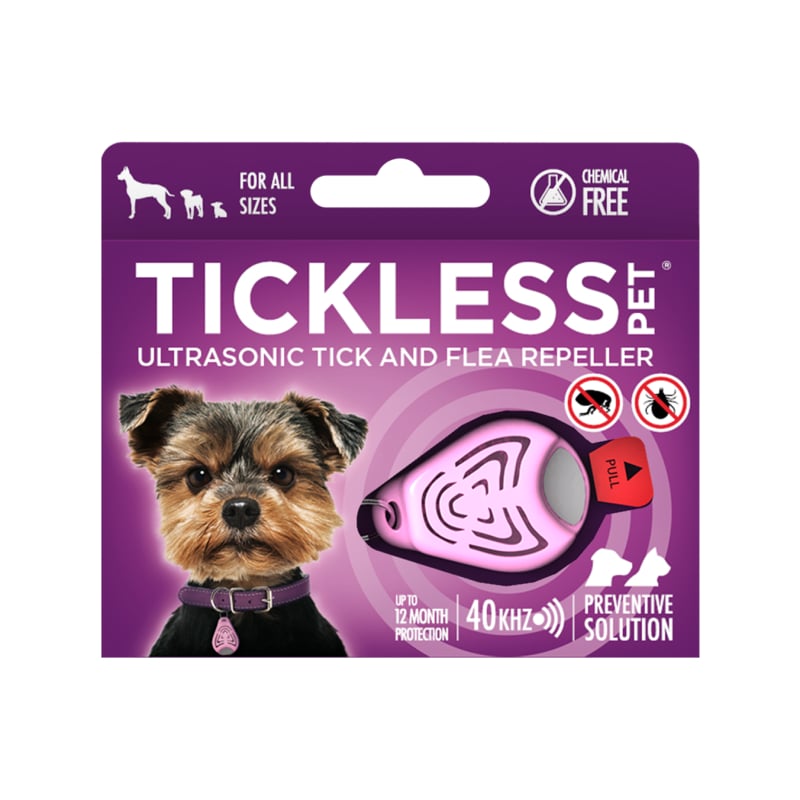 TICKLESS Pet ultraskaņas repelenta ierīce rozā