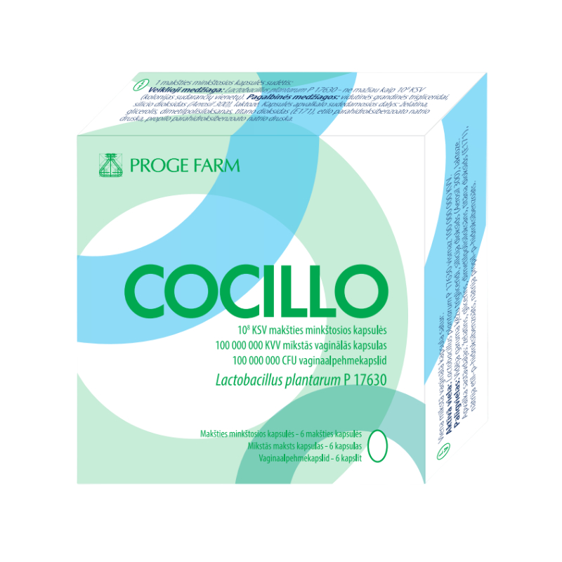 Cocillo 100 000 000 KVV mīkstās vaginālās kapsulas