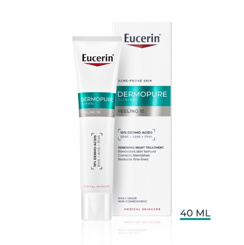 EUCERIN ādu atjaunojošs nakts kopšanas līdzeklis DERMOPURE CLINICAL, 40 ml
