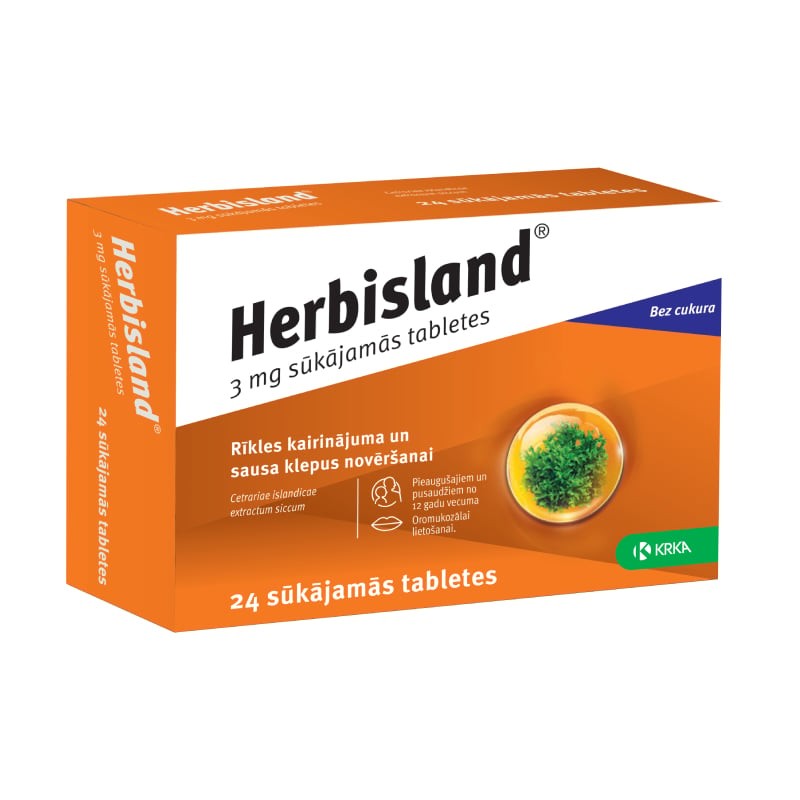 Herbisland 3 mg sūkājamās tabletes