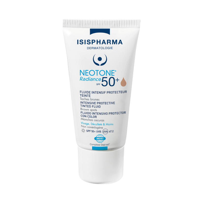 ISISPHARMA NEOTONE Radiance SPF50+ tinted aizsargfluīds pigmentācijai, 30ml