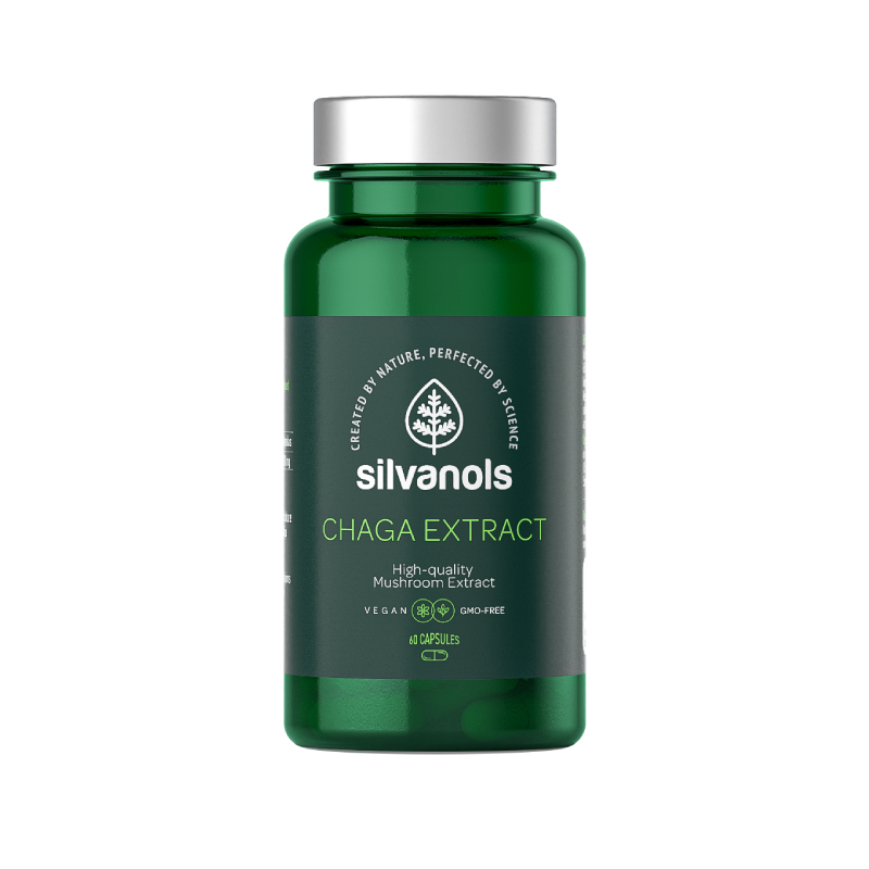SILVANOLS CHAGA EXTRACT, 60 kapsulas