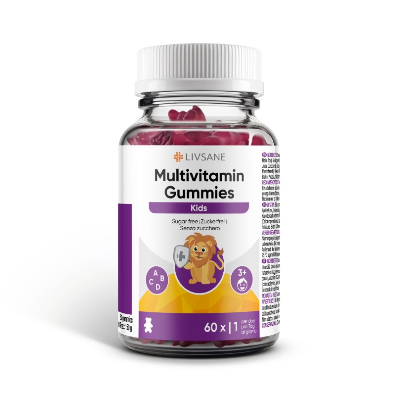 LIVSANE Kids Multivitamin Gummies želejveida tabletes