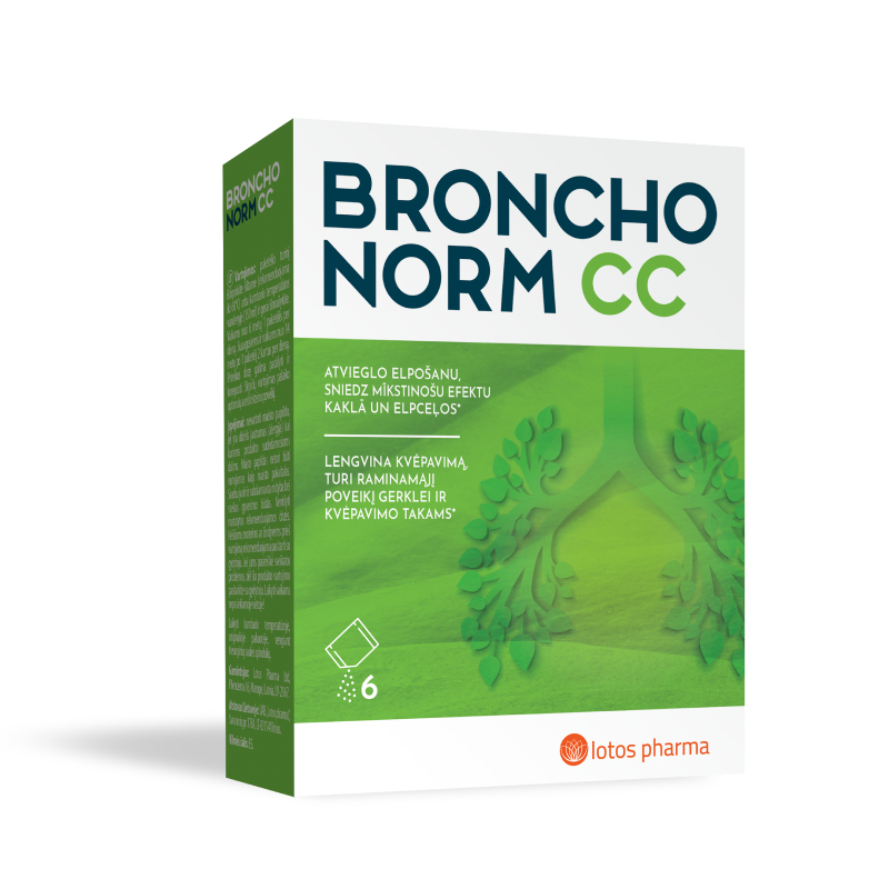 Bronchonorm CC pulveris, 6 gb.