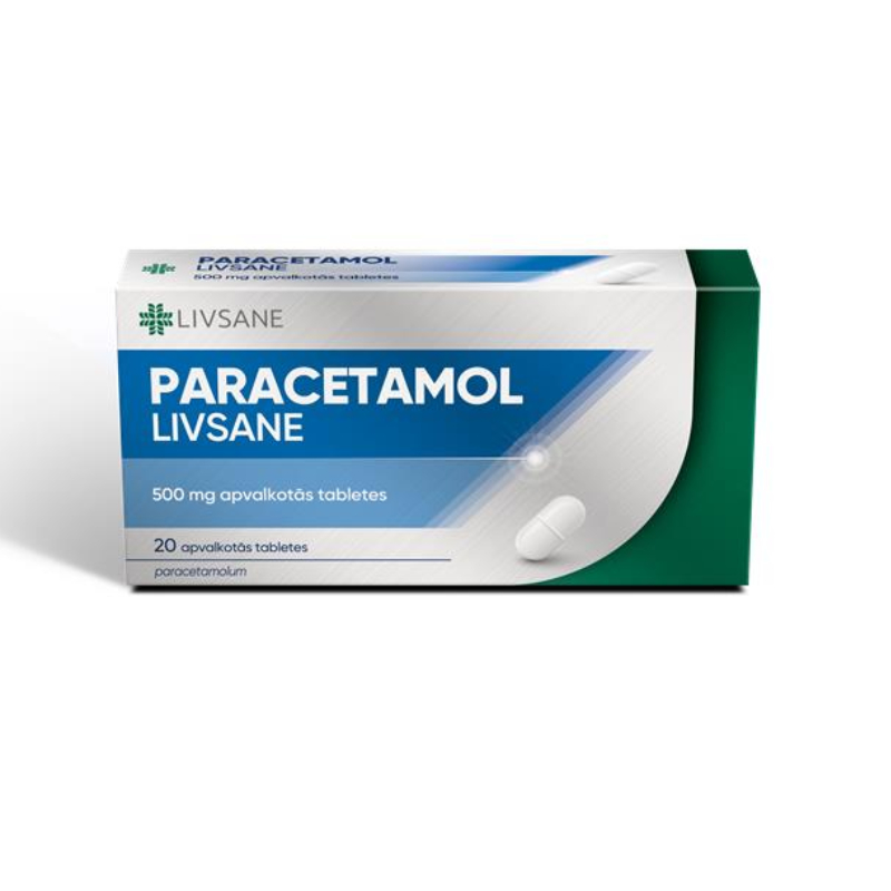 Paracetamol Livsane 500 mg apvalkotās tabletes