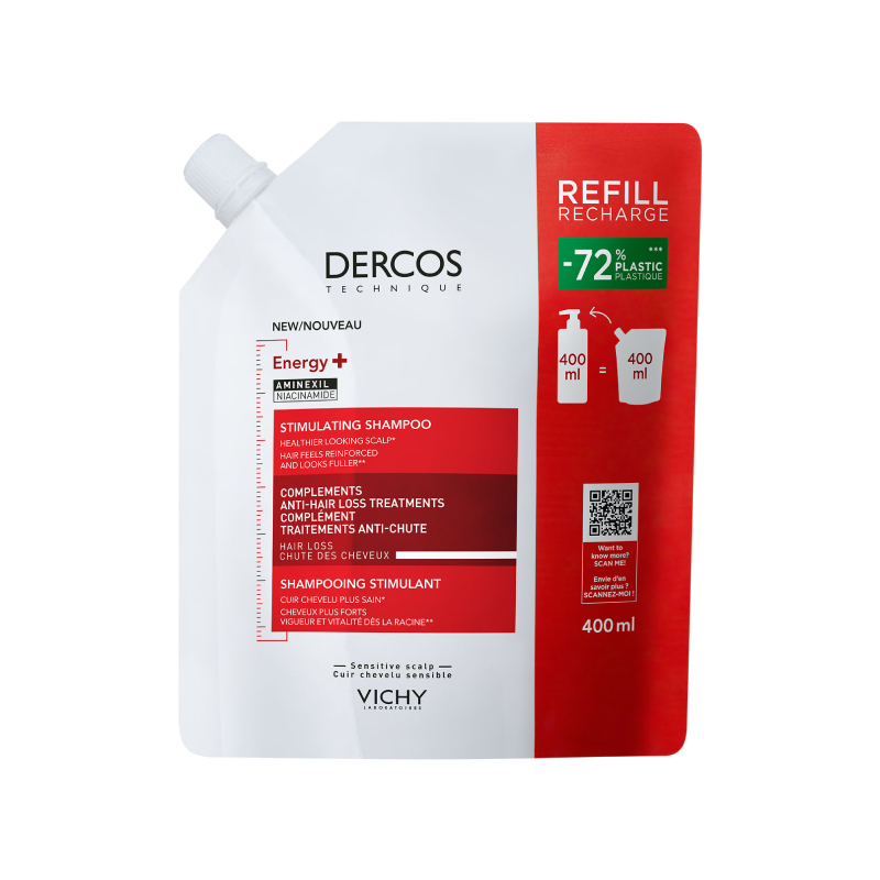 Vichy Dercos Energy+ stiprinošs šampūns, 400 ml