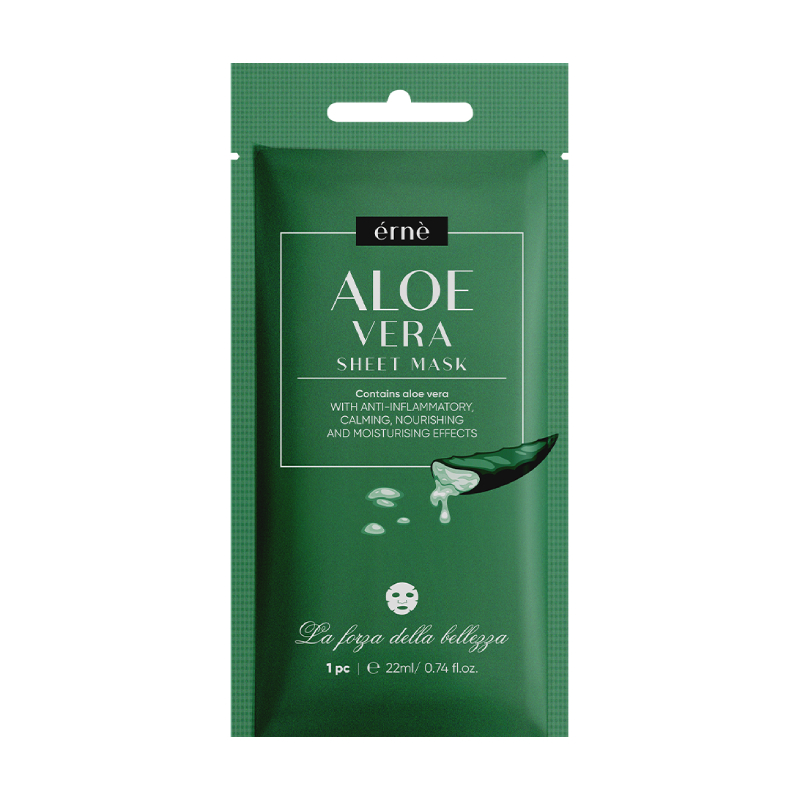 ERNE Aloe Vera auduma sejas maska, 22 ml