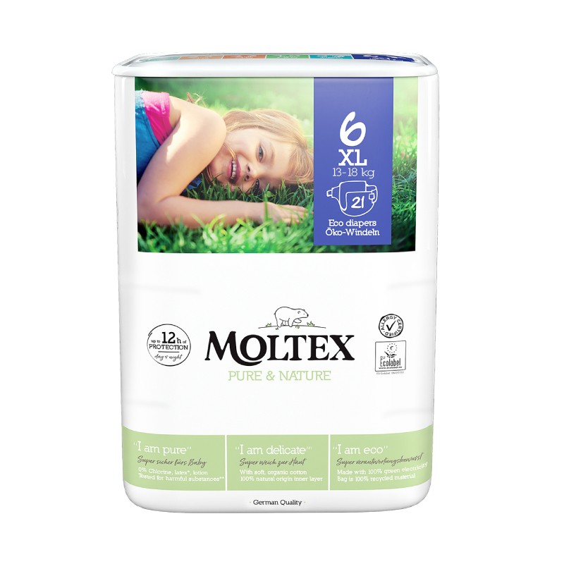 MOLTEX  Pure & Nature autiņbiksītes 6