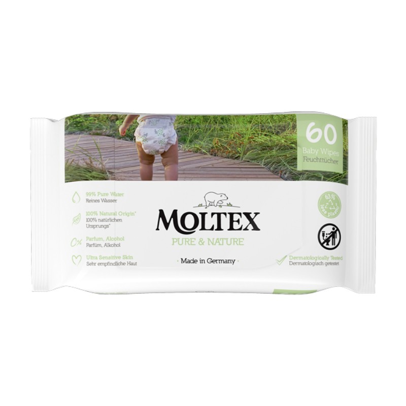 MOLTEX  Pure & Nature mitrās salvetes