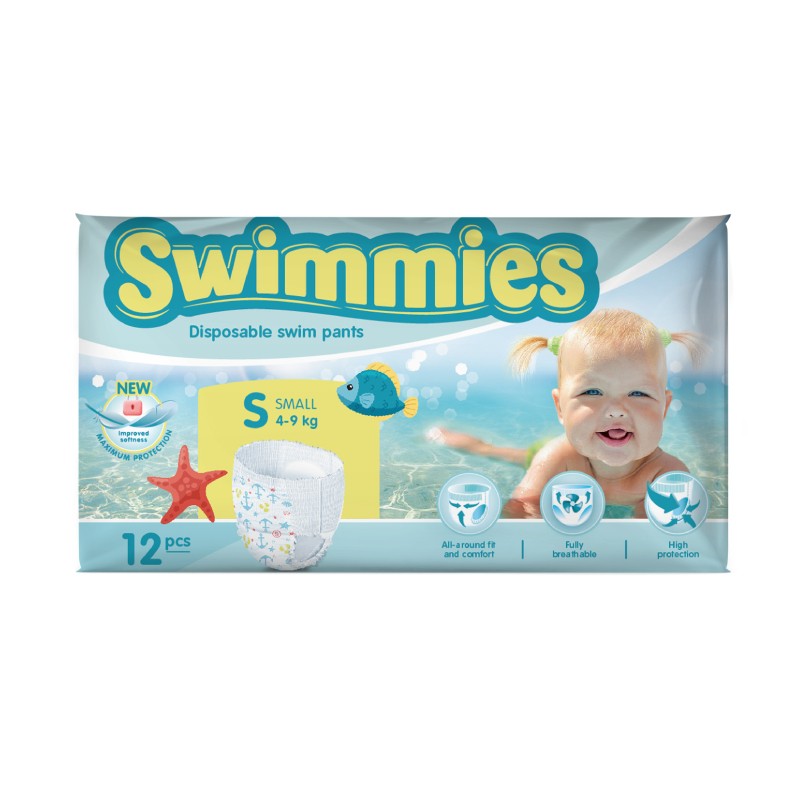 SWIMMIES peldēšanas biksītes S (4-9 kg)