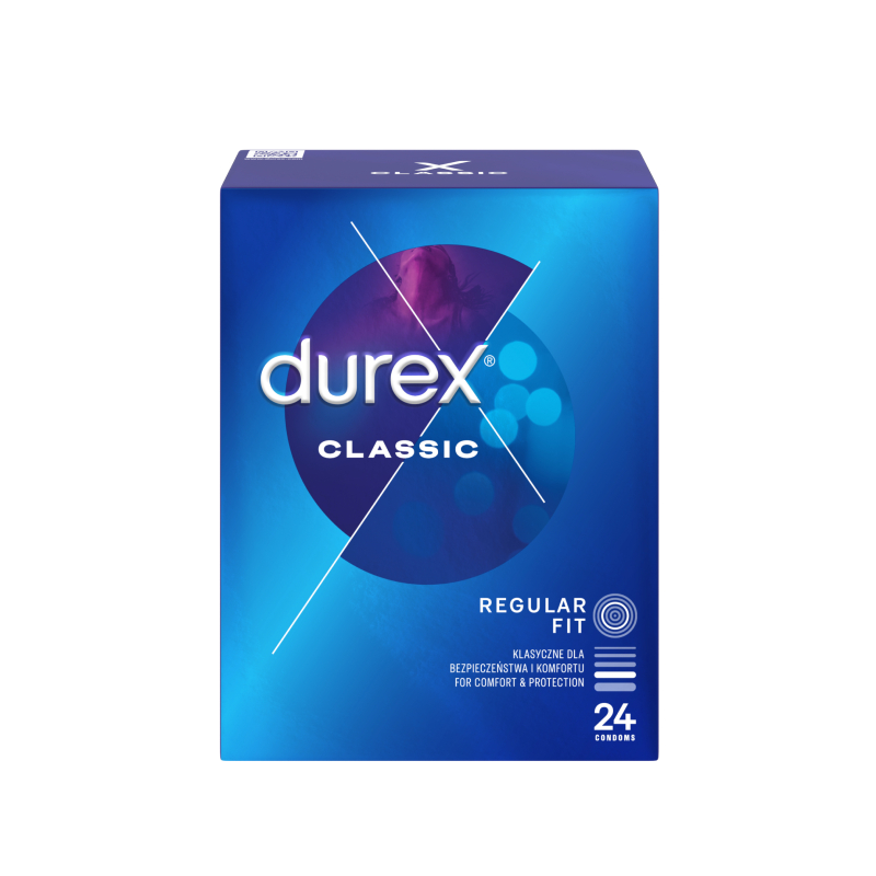DUREX Classic prezervatīvi, 24 gab.