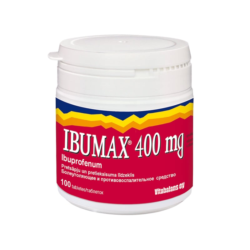 Ibumax 400 mg apvalkotās tabletes