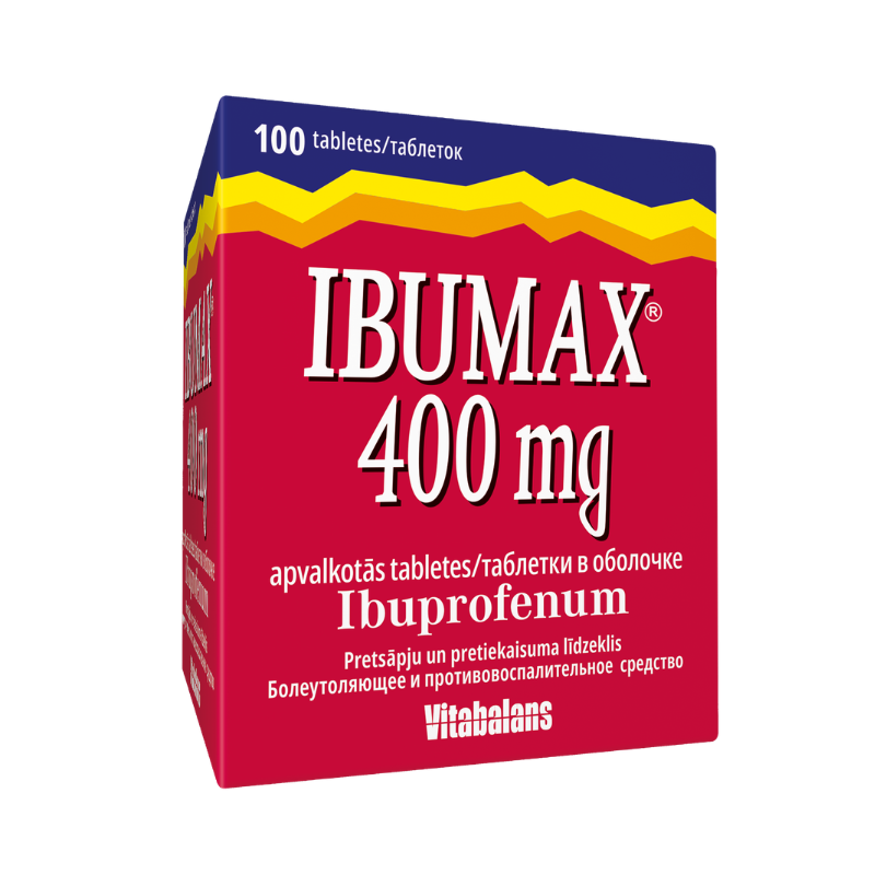 Ibumax 400 mg apvalkotās tabletes