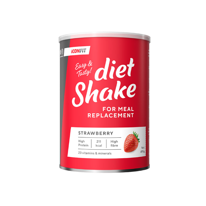 ICONFIT diētiskais kokteilis zemeņu, 495 g