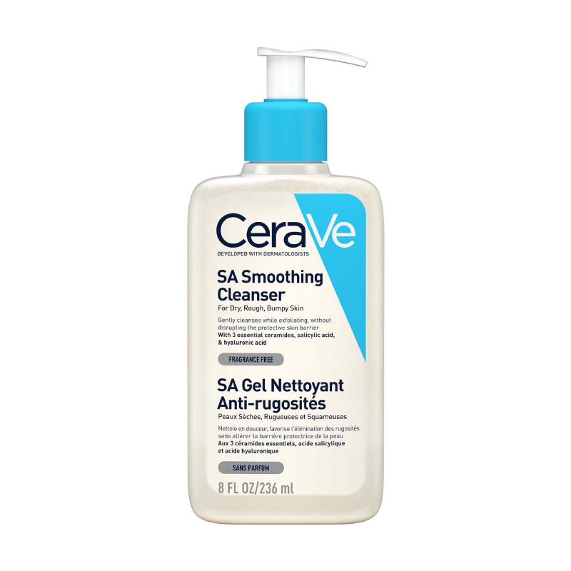 CeraVe SA izlīdzinošs mazgāšanas gels sejas un ķermeņa ādai ar mezglveida izsitumiem, 236 ml