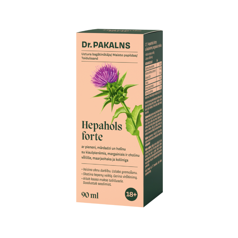 Dr.Pakalns HEPAHOLS FORTE ar pieneni, mārdadzi un holīnu, 90 ml