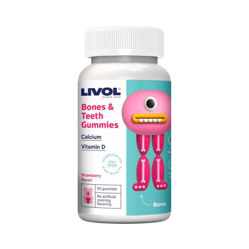 LIVOL Bones & Teeth, 50 pastilas