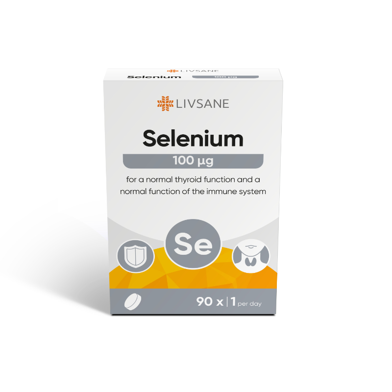 LIVSANE Selēns 100 mcg tabletes, 90 gab.