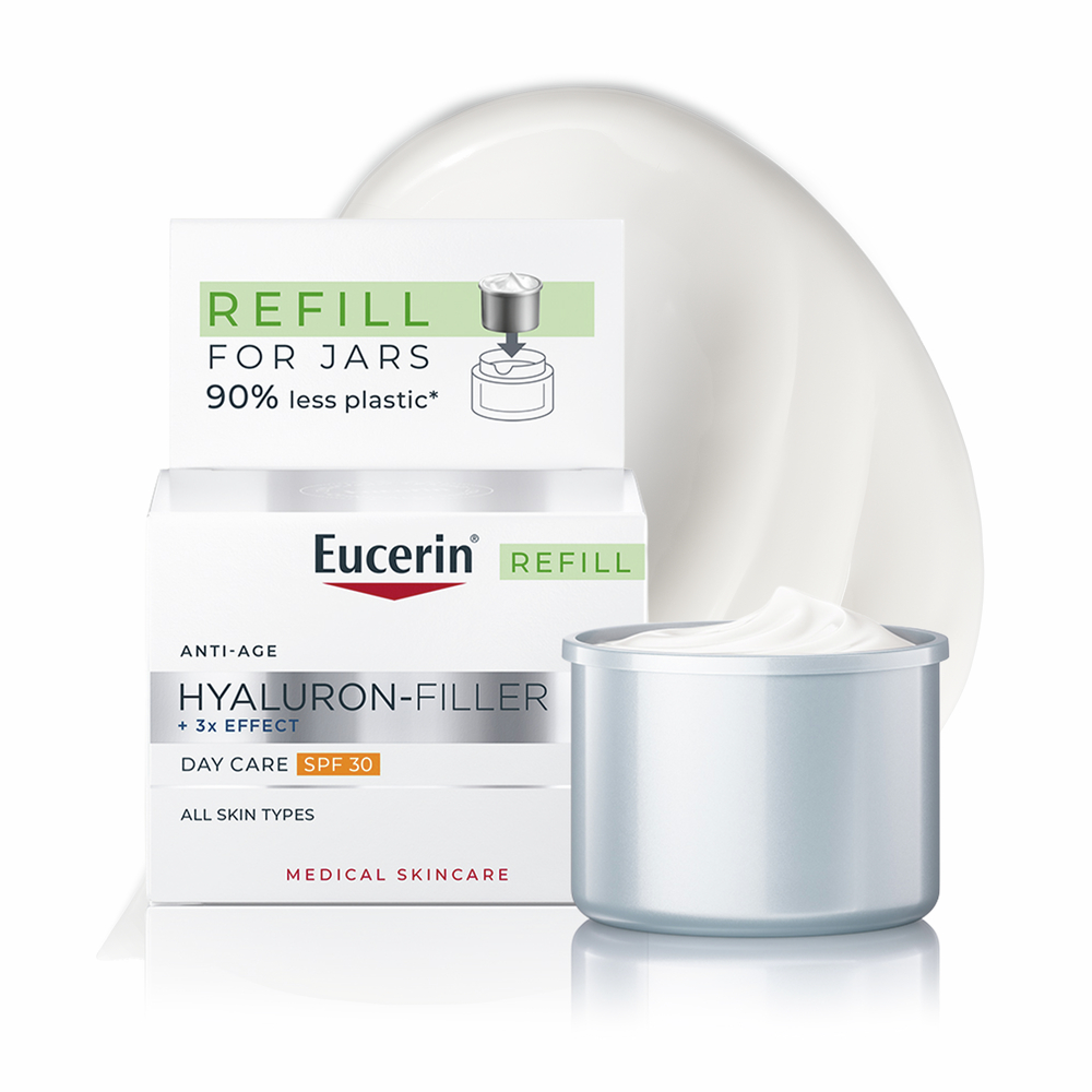EUCERIN dienas krēms ar SPF 30 HYALURON-FILLER +3x EFFECT, uzpilde, 50 ml