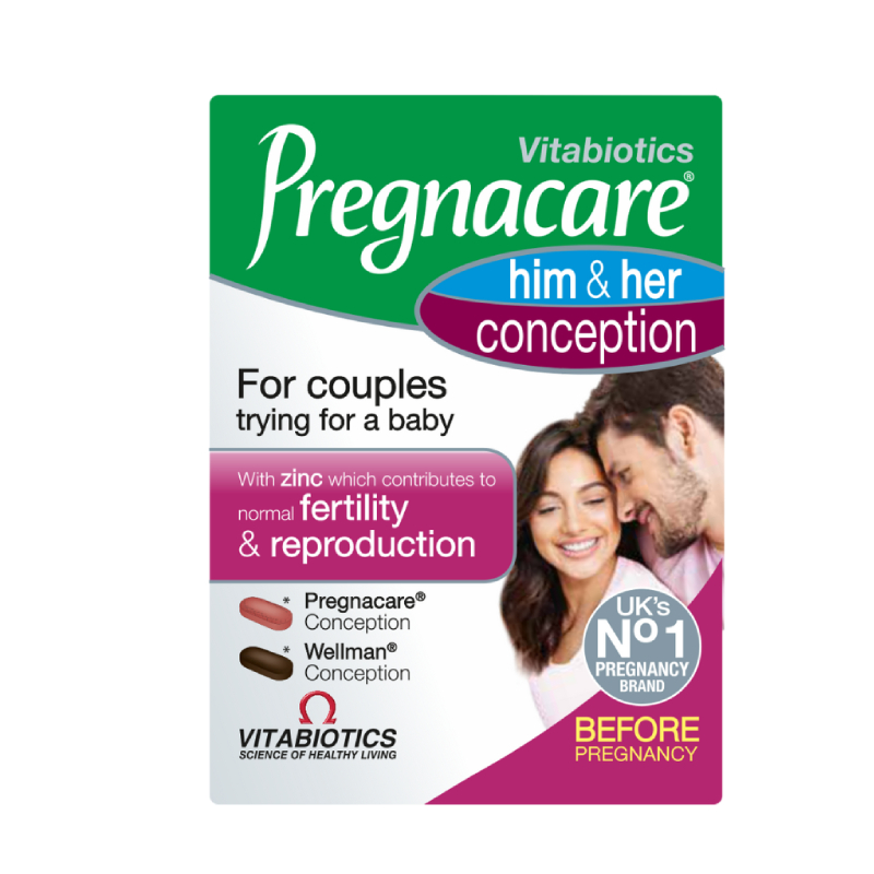 PREGNACARE Him & Her Conception, 60 tabletes
